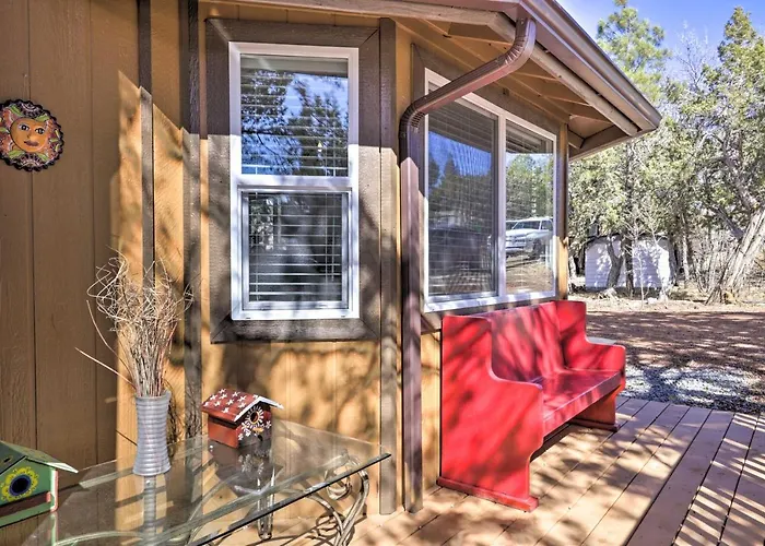 Furnished Deck: Show 'white Mountain Cottage' Holiday home Show Low